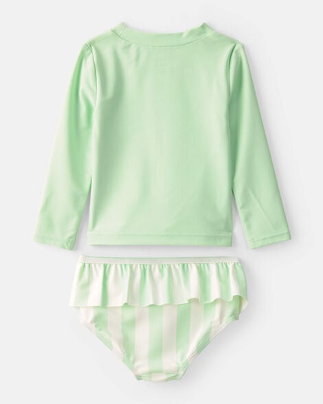 CARTERS BEBE NIÑA VESTIDO DE BAÑO RASHGUARD ASST 2PCS