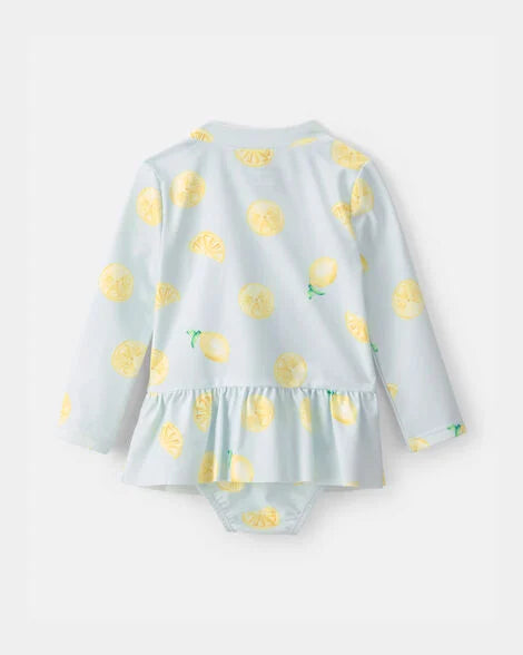 CARTERS BEBE NIÑA VESTIDO DE BAÑO RASHGUARD ASST 2PCS