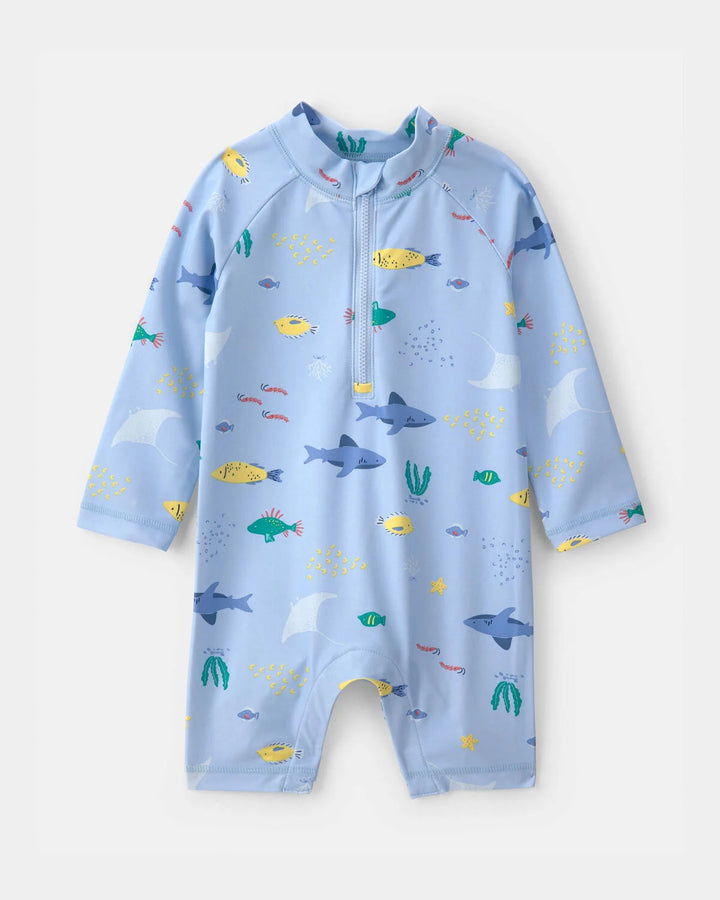 CARTERS BEBE NIÑO VESTIDO DE BAÑO RASHGUARD PRT