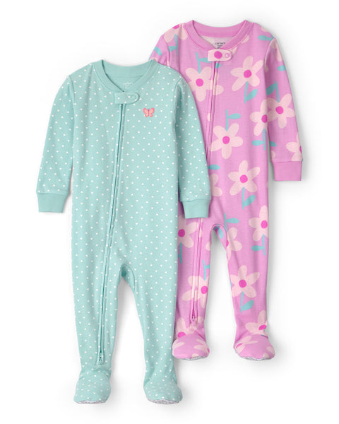 Carters Pijama Cotton 2pcs para Bebé Niña