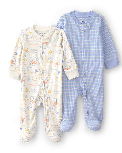 Carters Pijama Snp Asst 2pcs para Bebé Niño