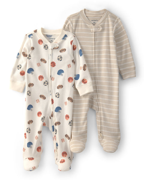Carters Pijama Snp Asst 2pcs para Bebé Niño