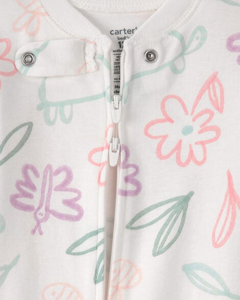 CARTERS BEBE NIÑA PIJAMA COTTON PRT