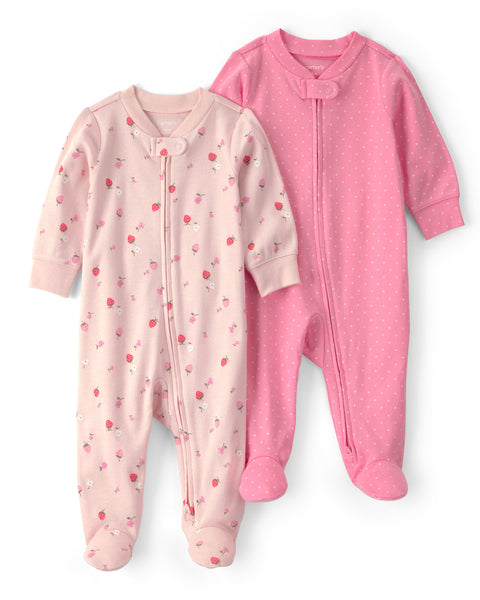 Carters Pijama Snp Asst 2pcs para Bebé Niña