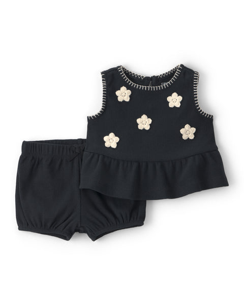 Carters Conjunto De Short Black para Bebé Niña
