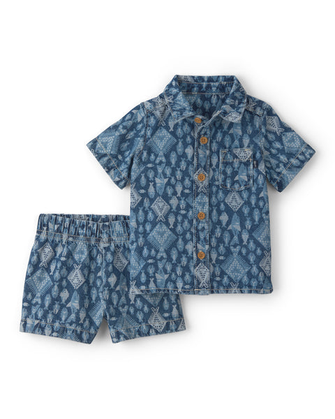 OSHKOSH BEBE NIÑO CONJ. DE SHORT