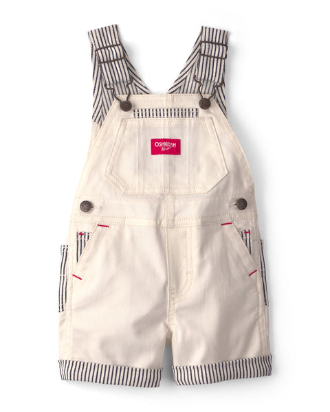 OSHKOSH BEBE NIÑO OVEROL WHITE