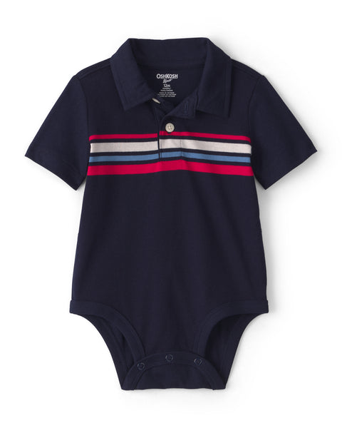 OSHKOSH BEBE NIÑO POLO CHEST STRIPE