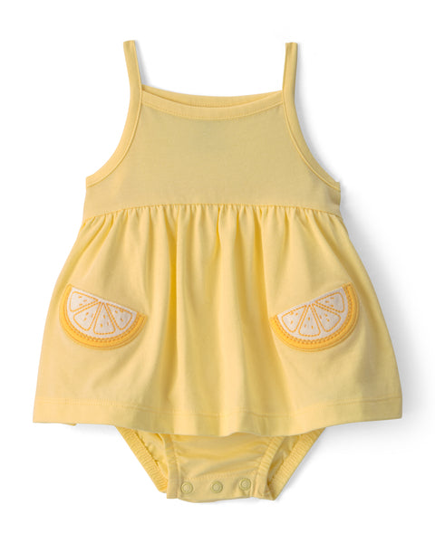 Carters Vestido Sunsuit Yellow para Bebé Niña