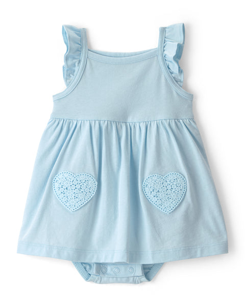 Carters Vestido Sunsuit Blue para Bebé Niña