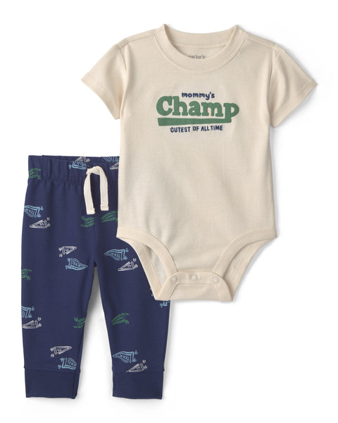 Carters Conjunto De Pantalon Blue para Bebé Niño