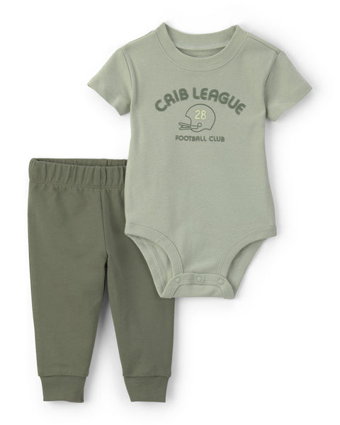 Carters Conjunto De Pantalon Green para Bebé Niño