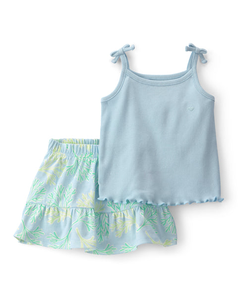 Carters Conjunto De Falda Sky Blue para Bebé Niña