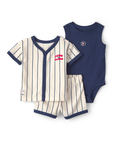 Carters Conjunto De Short Dcs Stripe para Bebé Niño