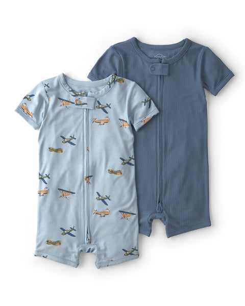 Carters Romper Blue 2pcs para Bebé Niño