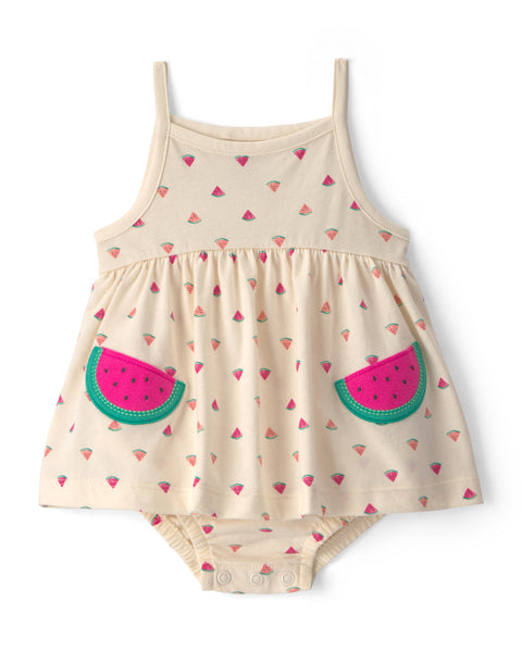 Carters Vestido Sunsuit Ivory para Bebé Niña