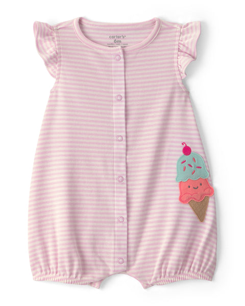 Carters Overol Stripe para Bebé Niña