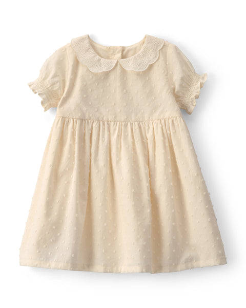 OSHKOSH BEBE NIÑA VESTIDO WOVEN WHITE