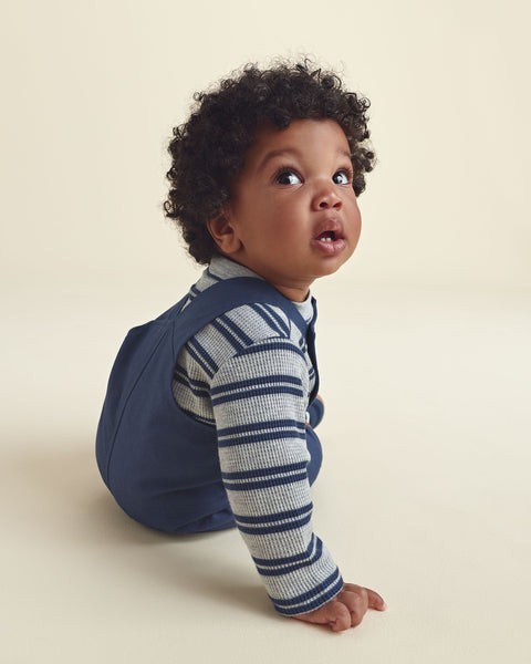 Carters Conjunto De Overol Sports Patches Navy para Bebé Niño