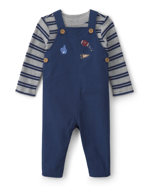 Carters Conjunto De Overol Sports Patches Navy para Bebé Niño
