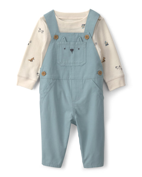 Carters Overol Blue Wolf para Bebé Niño