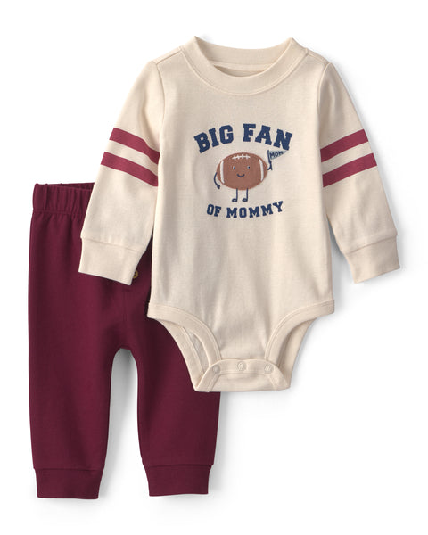 Carters Conjunto De Pantalon Mommy Football Fan para Bebé Niño