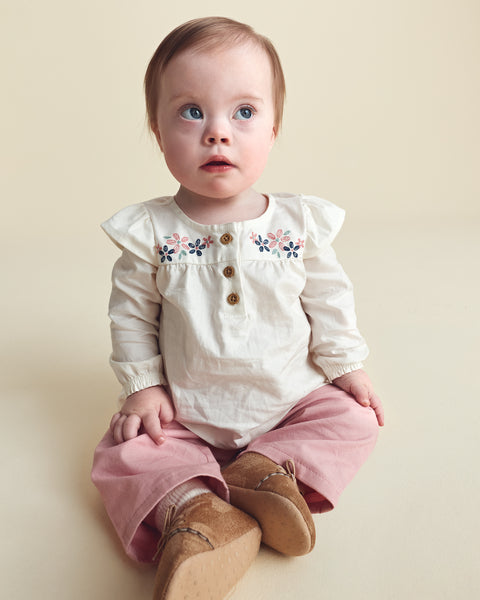 Carters Conjunto De Pantalon Ivory Flutter 2pcs para Bebé Niña