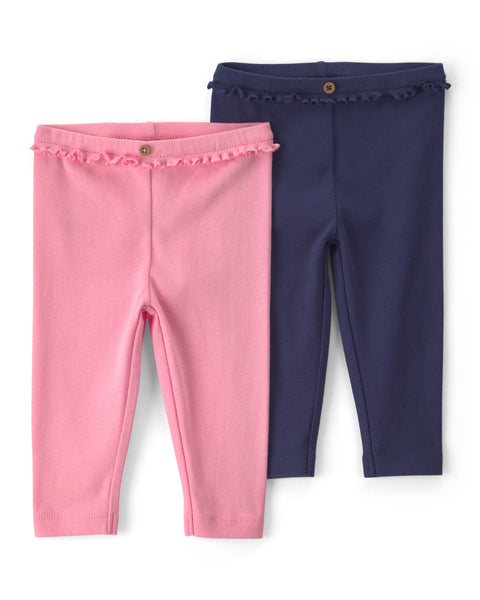 Carters Pantalon Pink/navy 2pcs para Bebé Niña