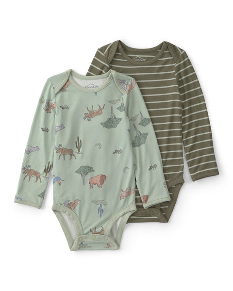 Carters Body Desert Print Green 2pcs para Bebé Niño