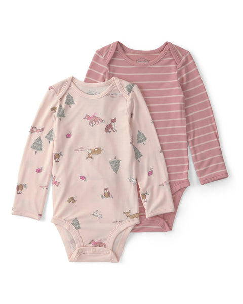 Carters Body Woodland Print Pink 2pcs para Bebé Niña