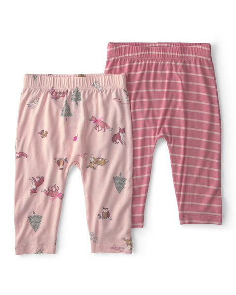 Carters Pantalon Pink Woodland Print 2pcs para Bebé Niña