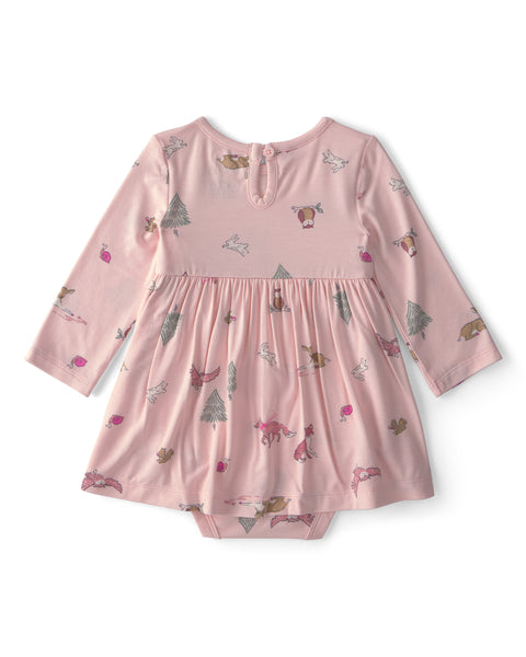 Carters Vestido Pink Woodland Print para Bebé Niña
