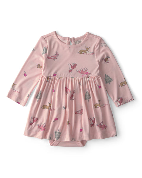 Carters Vestido Pink Woodland Print para Bebé Niña