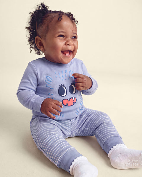 Carters Pijama Cotton Girl Monster S para Bebé Niña