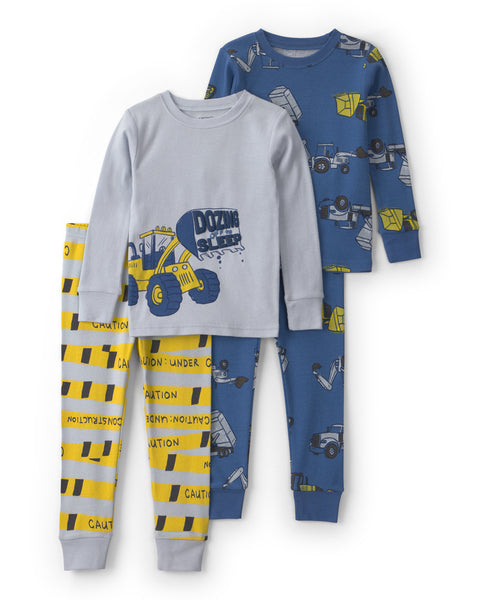 Carters Pijama Cotton Blue Construction S para Bebé Niño