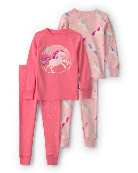 Carters Pijama Cotton Pink Unicorn S para Bebé Niño