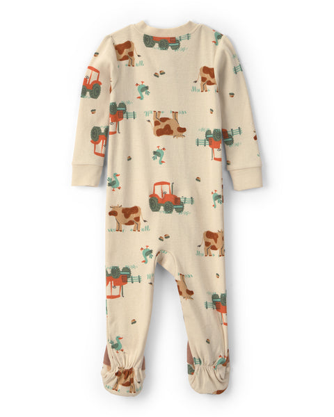 Carters Pijama Cotton Farm Print W Cow Feet para Bebé Niño