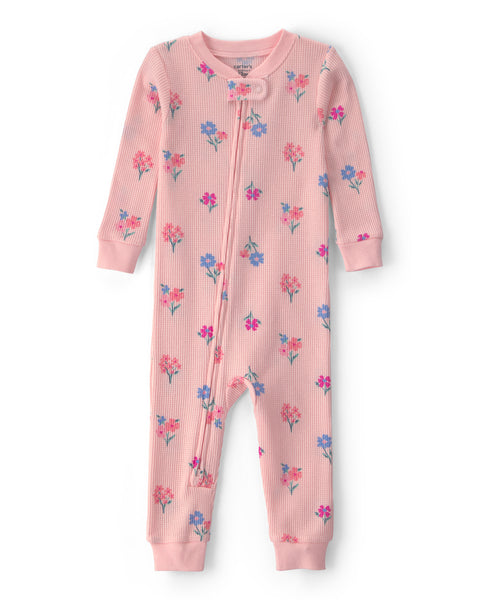 Carters Pijama Cotton Pink Floral para Bebé Niño