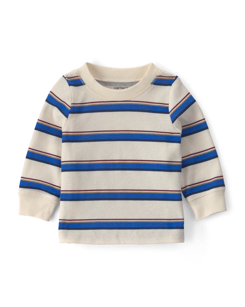 Carters Conjunto De Pantalon Denim W/stripe para Bebé Niño