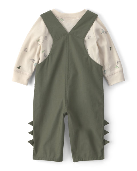 Carters Conjunto De Pantalon Olive Dino para Bebé Niño
