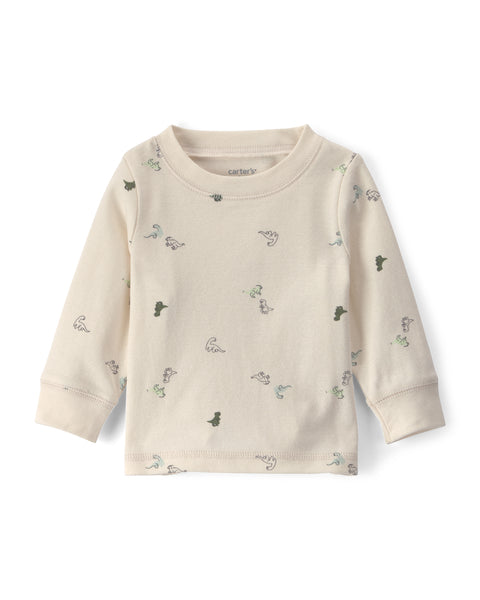 Carters Conjunto De Pantalon Olive Dino para Bebé Niño