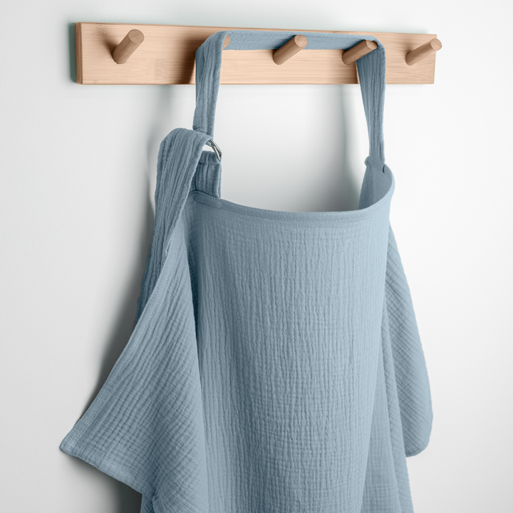 COMFY CUBS FRAZADA NURSING COVER PACIFIC BLUE