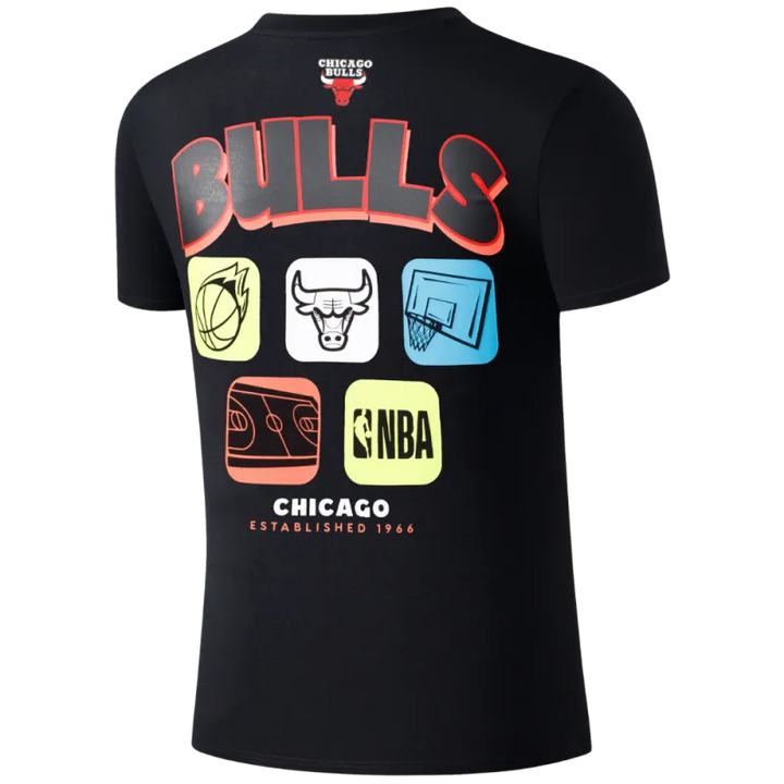 FANATICS NIÑO TSHIRT NBA DUNKING BULLS M/C BLACK