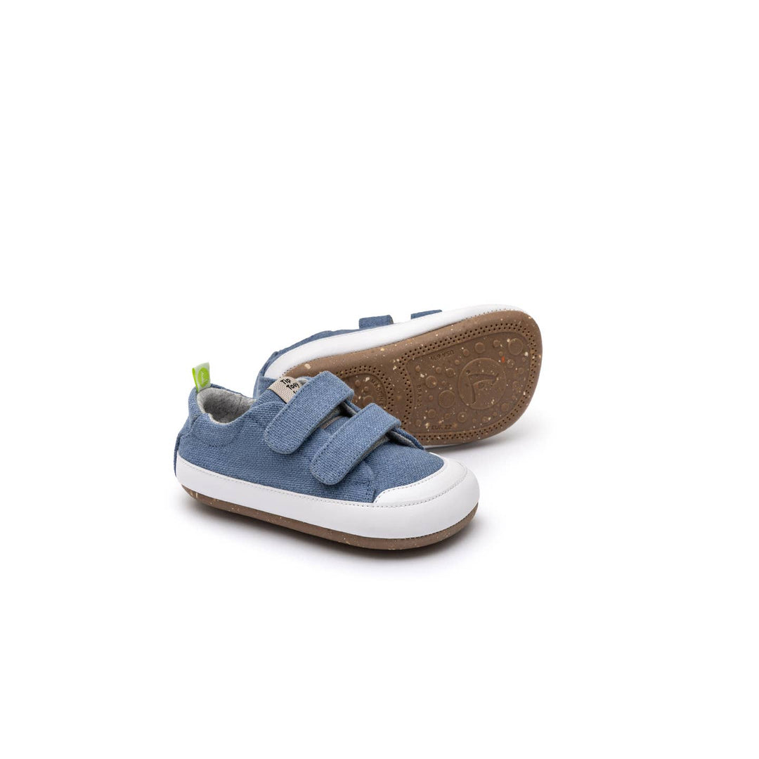 TIP TOEY JOEY BEBE NIÑO ZAPATILLA BOSSY GREEN AZUL TUPI ECO CANVAS