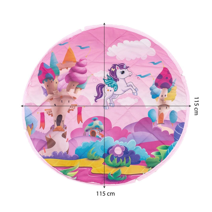 SEVI BEBE COLCHA PARA JUGAR Y BOLSA DE ALMACENAMIENTO UNICORN PATTERN