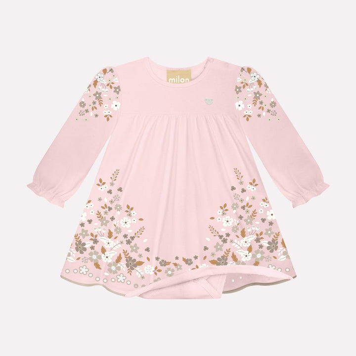 MILON BEBE NIÑA VESTIDO ROSADO
