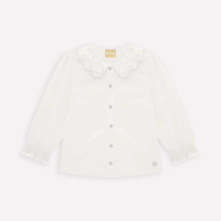 MILON NIÑA BLUSA BLANCO