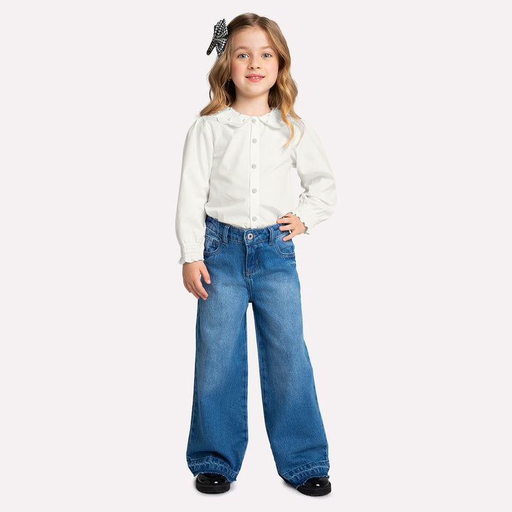 MILON NIÑA BLUSA BLANCO