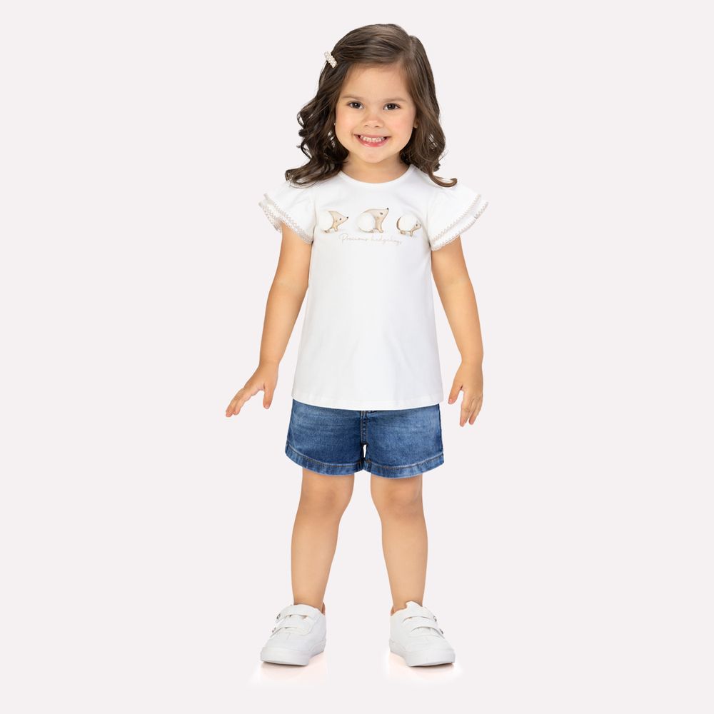MILON NIÑA BLUSA BLANCO