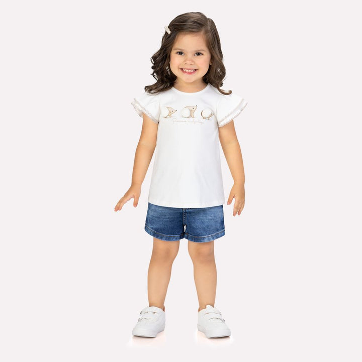 MILON NIÑA BLUSA BLANCO